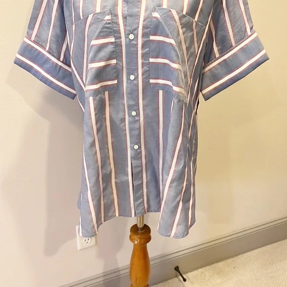 Palmer//Harding Short Sleeve Striped Shirt